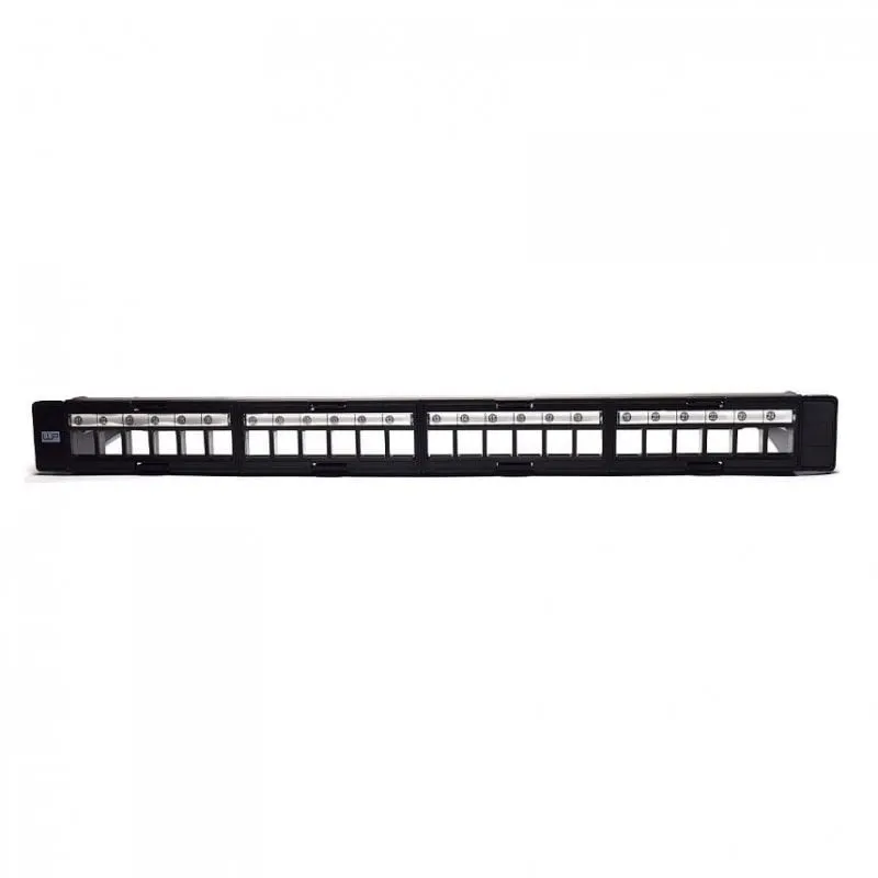 Pannello patch modulare bianco WP per 24 moduli Keystone UTP 1U - immagine 1