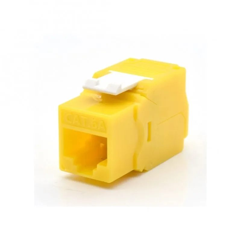 Modulo Keystone non schermato WP ToolFree Cat 6A Giallo - immagine 1