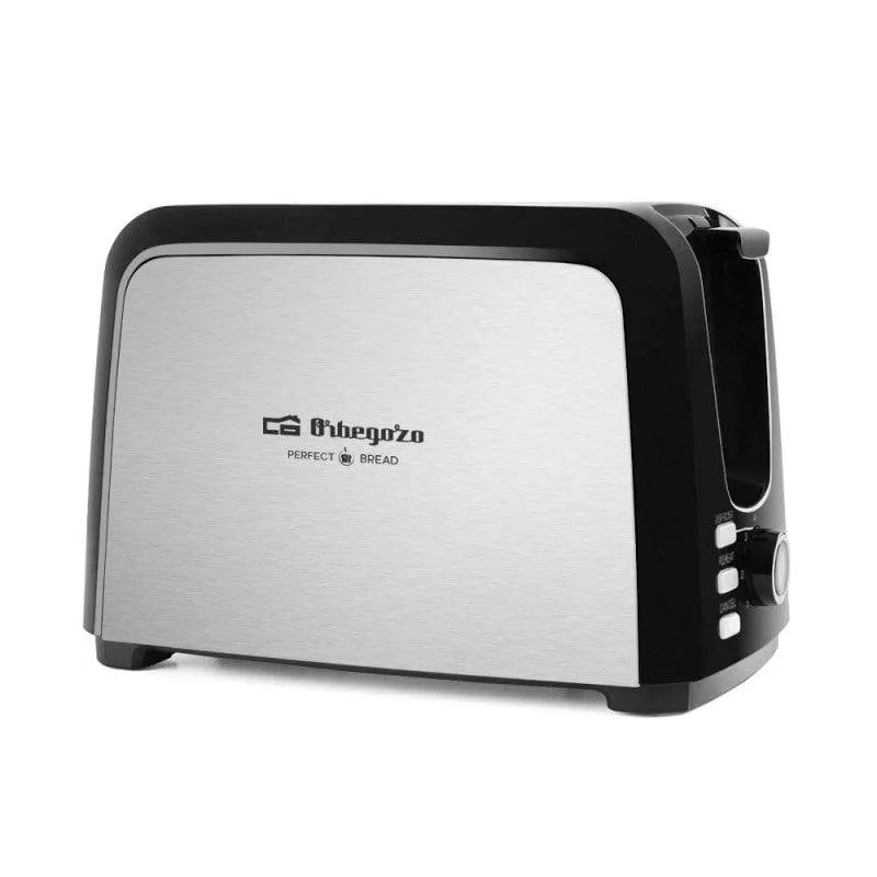 Tostapane Orbegozo TO 3060 2 fessure 750 W 7 livelli Scongelamento Riscaldamento Nero/Acciaio inox - immagine 1