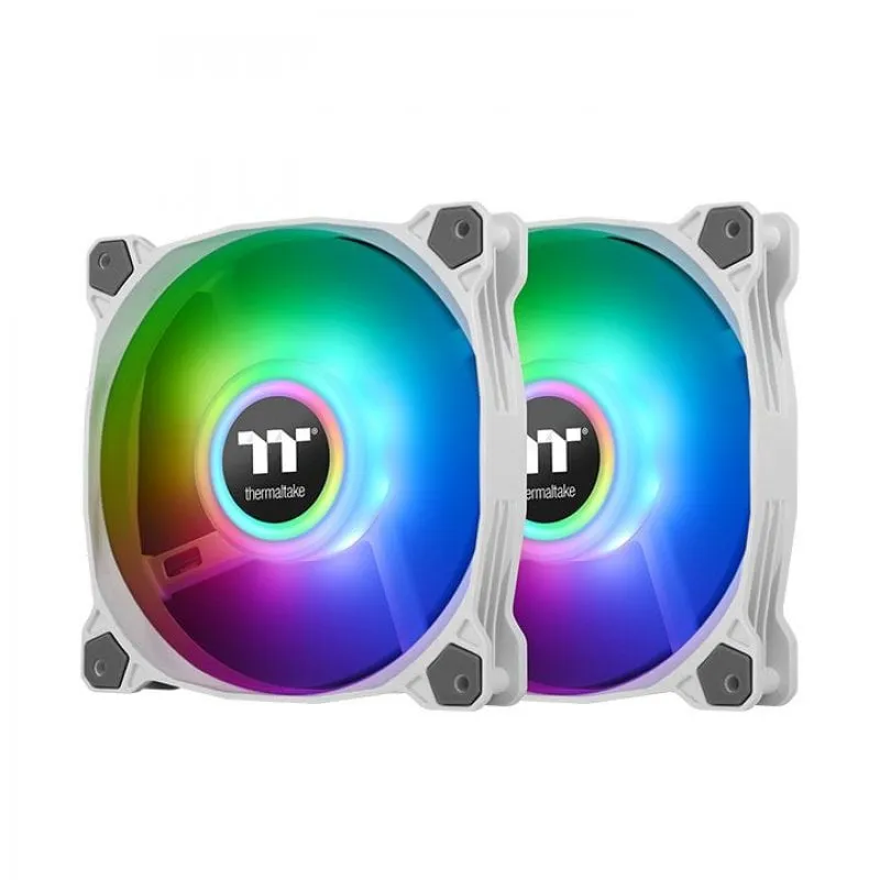 Ventola per radiatore con sincronizzazione Thermaltake Pure Duo 12 ARGB 120 mm bianca - immagine 1