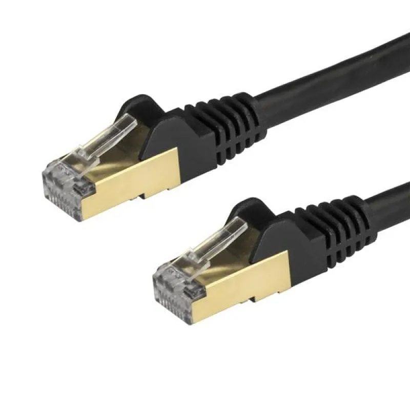 StarTech.com Cavo di Rete Ethernet Cat6a - Cavo Schermato STP da 1m - Nero - immagine 1
