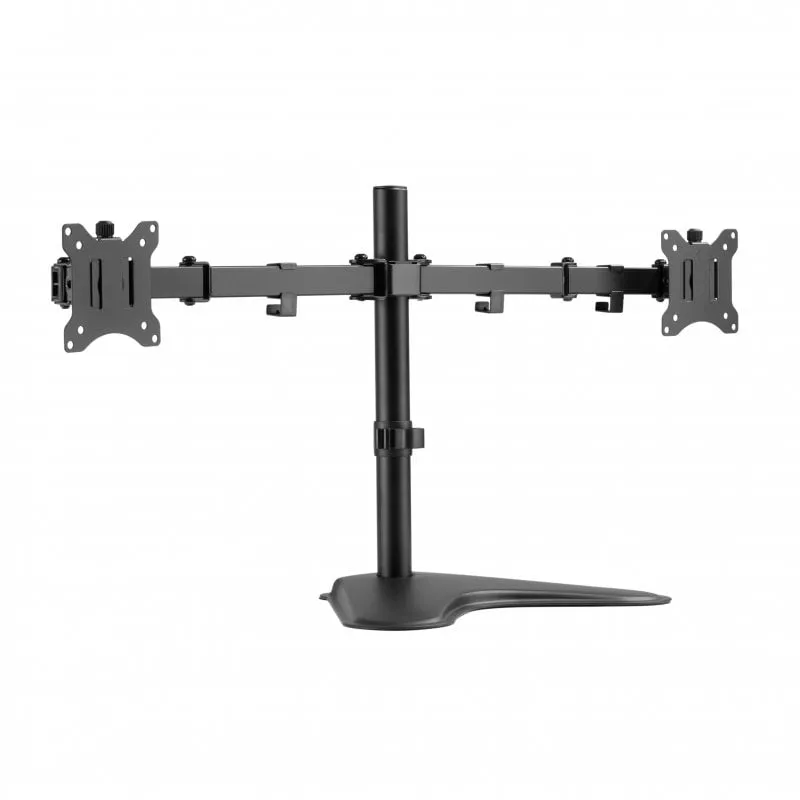Equipaggia Supporto da Tavolo Doppio per Monitor 17"-32" VESA 100x100 Max 8Kg - immagine 1