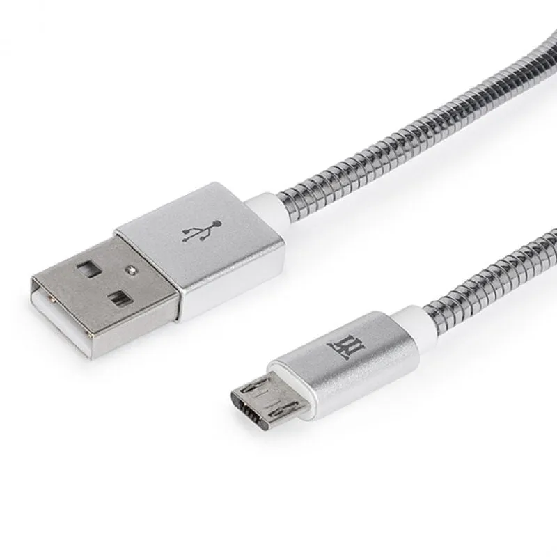 Cavo Micro USB Maillon Metallo Argento 1m - immagine 1