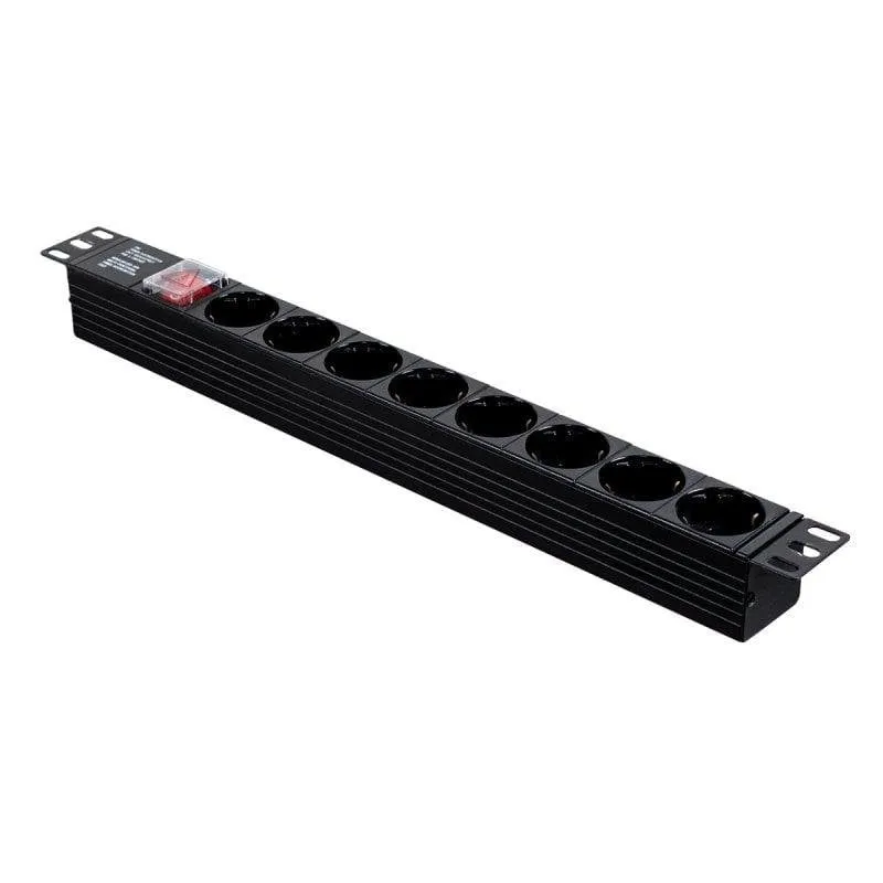 Multipresa Aiten Data 8 prese per rack 1U 19". - immagine 1