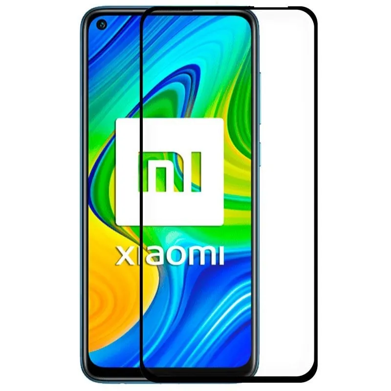Pellicola protettiva in vetro temperato nero freddo per Xiaomi Redmi Note 9/9T - immagine 1