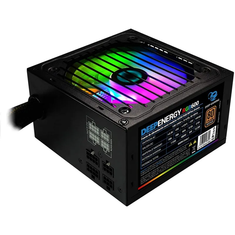CoolBox DeepEnergy 600W 80 Plus Bronzo Semi Modulare - immagine 1