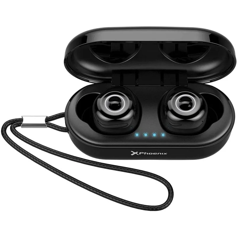 Cuffie Bluetooth Phoenix EarBuds TPro nere - immagine 1