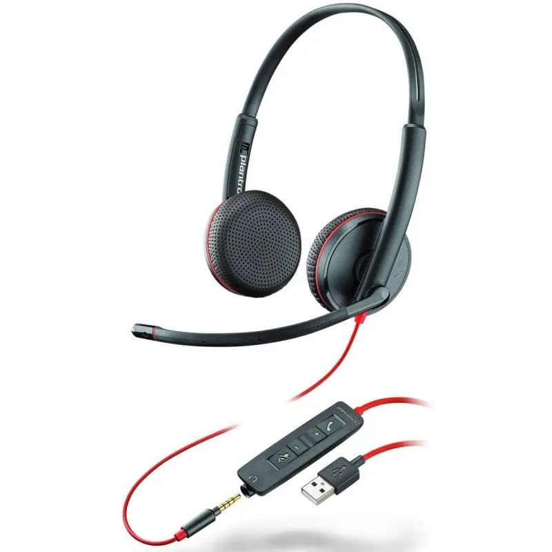 Cuffie USB Plantronics Blackwire C3225/jack da 3,5 mm - immagine 1