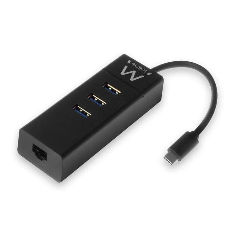 Ewent EW1141 replicatore di porte e docking station per laptop USB 3.2 Gen 1 (3.1 Gen 1) Type-C Nero - immagine 1