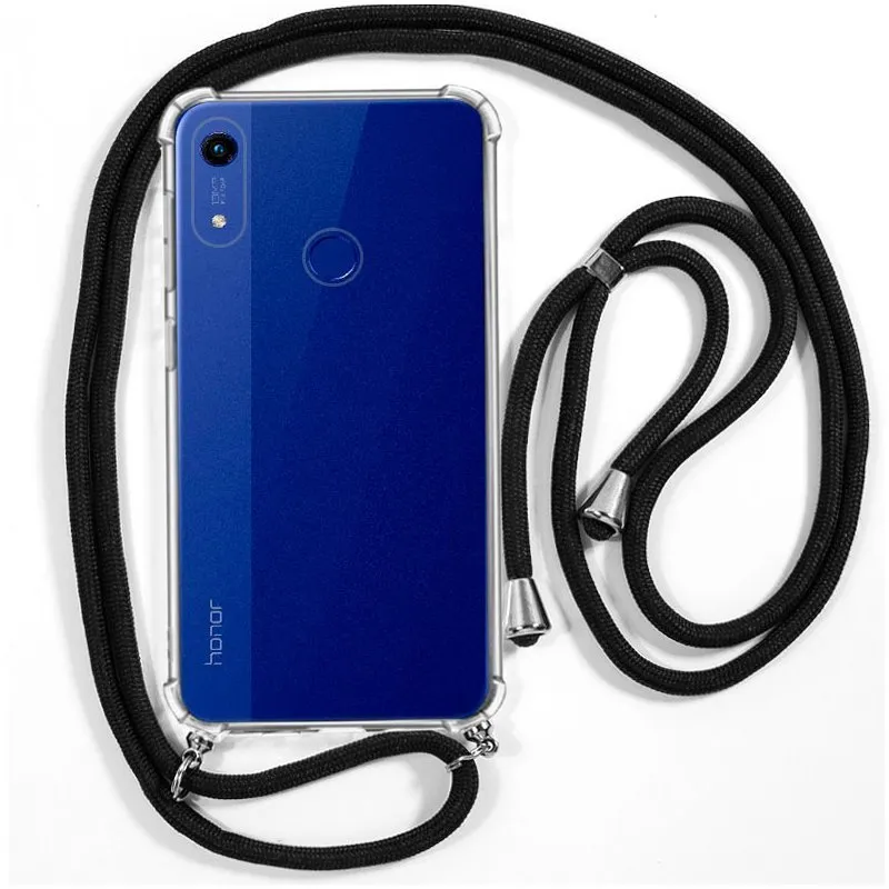 Fantastica custodia nera con cordino per Huawei Y6 (2019)/Y6s/Honor 8A - immagine 1