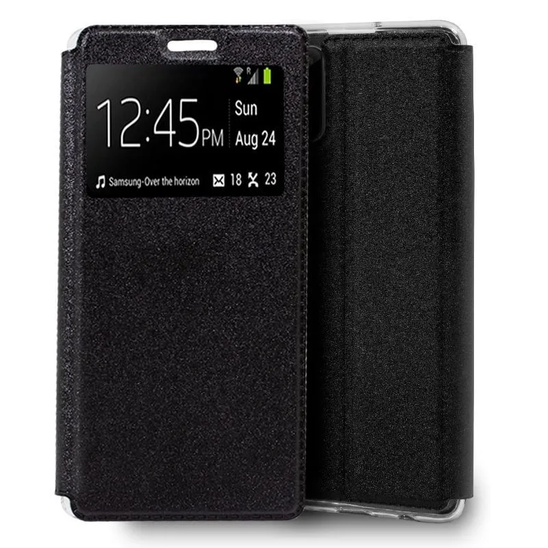 Custodia Flip Cover nera liscia e fantastica per Samsung Galaxy Note 20 - immagine 1