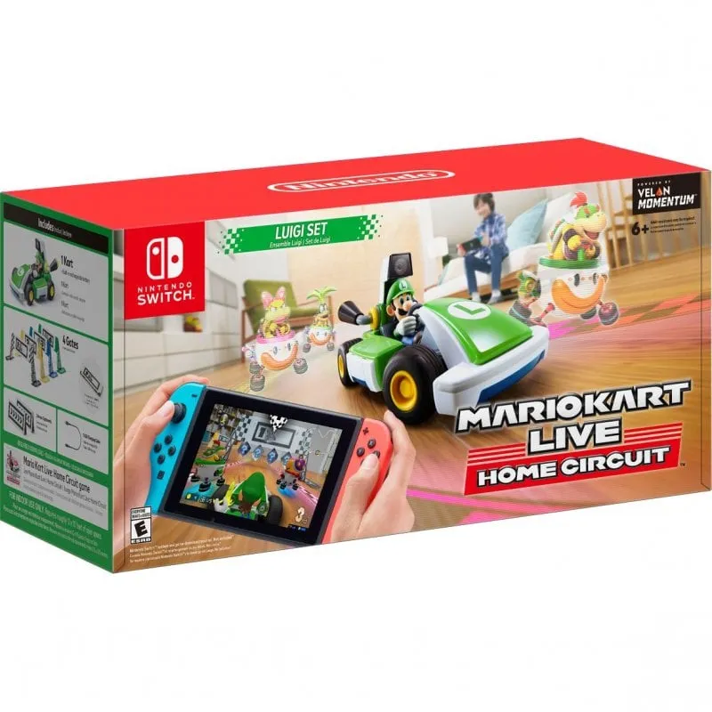 Nintendo Mario Kart Live: Home Circuit Luigi Set modellino radiocomandato (RC) Auto Motore elettrico - immagine 1