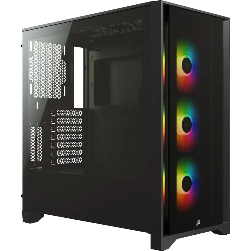 Corsair iCUE 4000X RGB Vetro temperato USB 3.1 RGB Nero - immagine 1