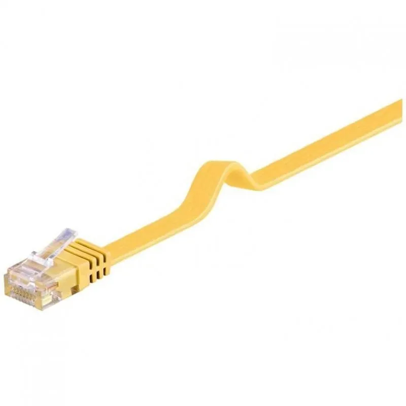 Cavo di rete Goobay RJ45 UTP Cat.6 50 cm Giallo - immagine 1