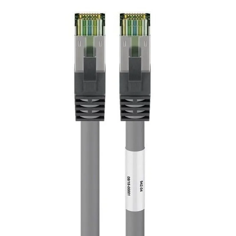 Cavo di rete Goobay SFTP CAT8 0,50 m Grigio - immagine 1