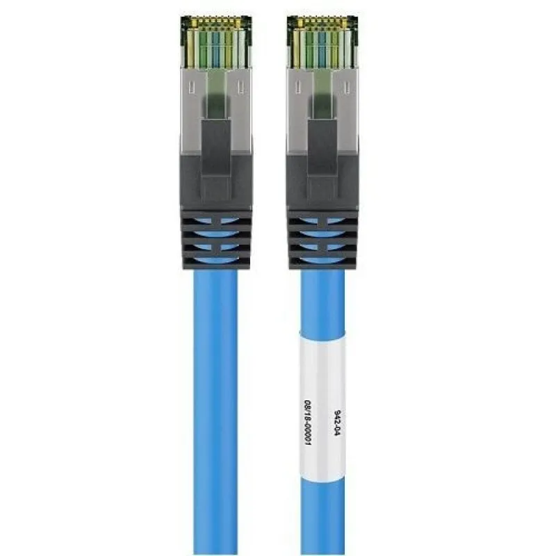 Cavo di rete Goobay SFTP CAT8 0,50 m Blu - immagine 1