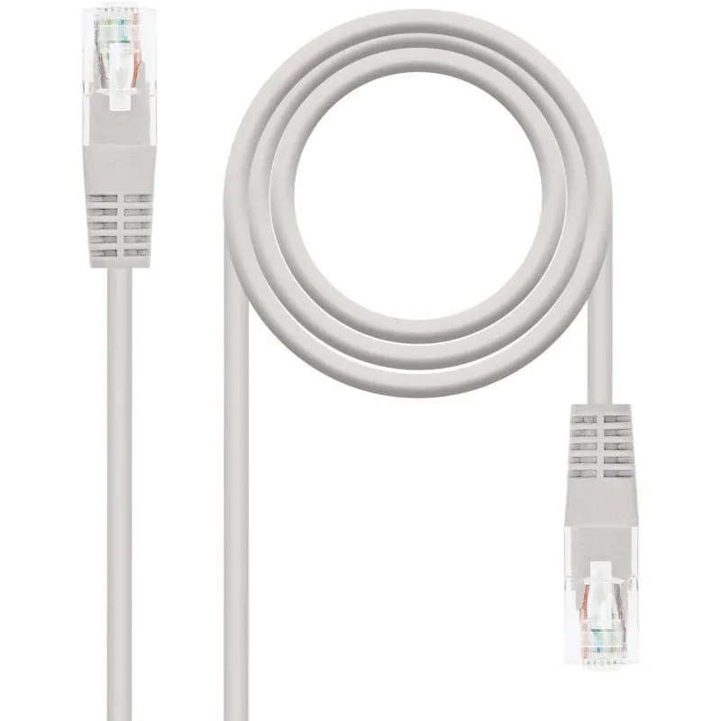 Cavo di rete Nanocable RJ45 UTP LSZH CAT6 5m Grigio - immagine 1