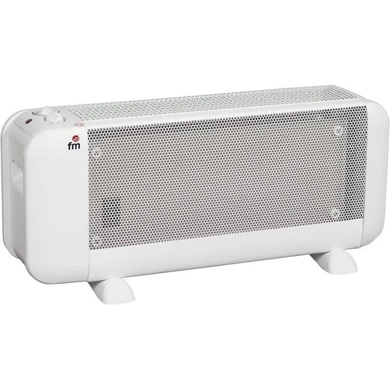 Radiatore a Mica Fm Calefazione BM-15 1500W Bianco Compatto Sicurezza Anti-Ribaltamento - immagine 1