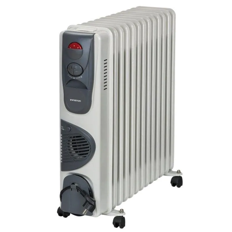 Radiatore a Olio Infiniton HOT-300T 3000W 3 Livelli 13 Elementi con Ventilatore - immagine 1