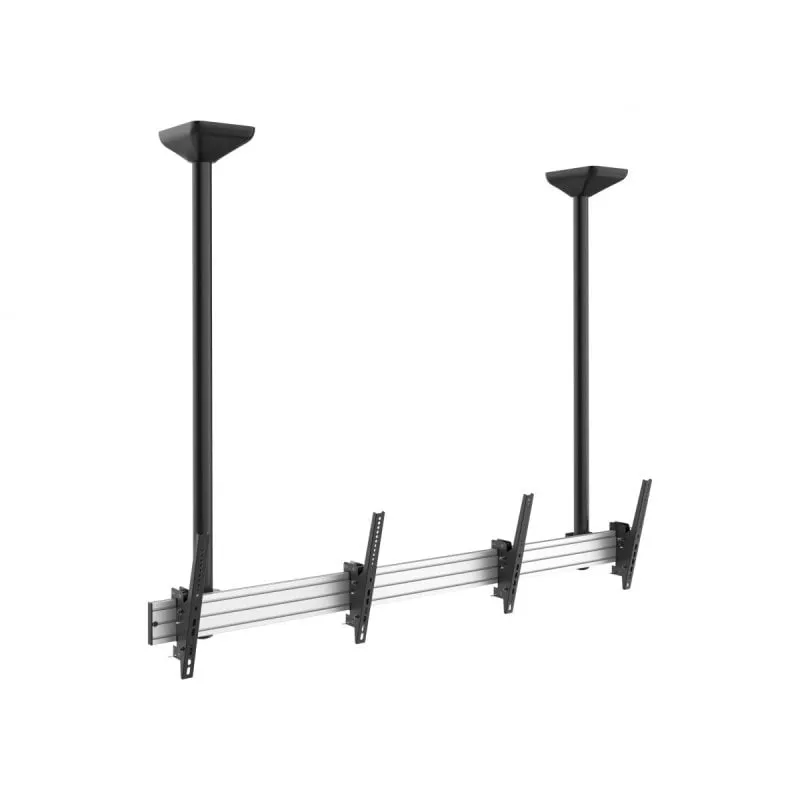 Equipaggia il supporto da soffitto per doppio schermo 45"-55" VESA 600x400 Max 50Kg - immagine 1
