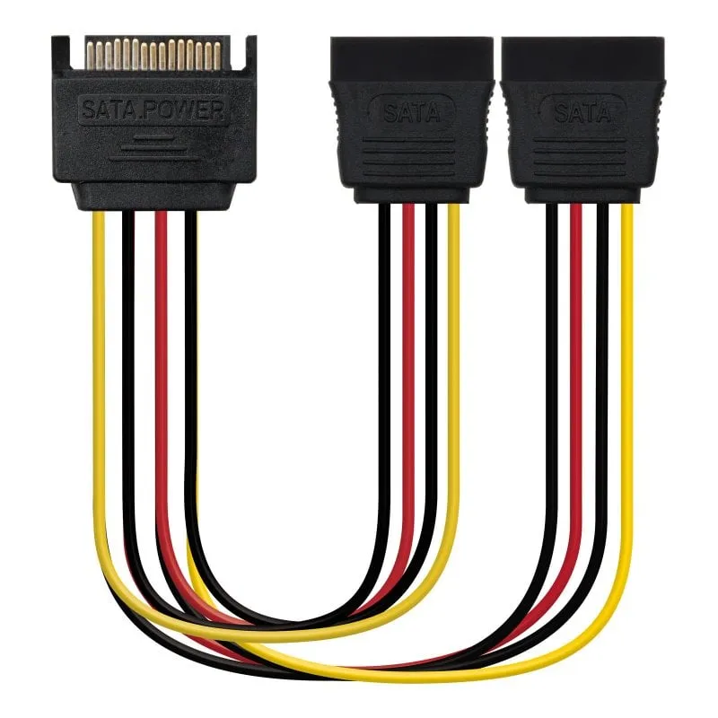 Cavo duplicatore di alimentazione SATA Nanocable 30 cm - immagine 1