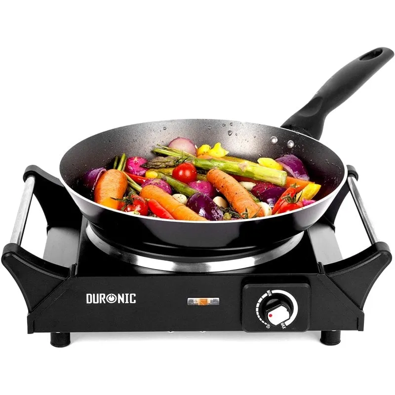 Duronic HP1BK Piastra Elettrica Portatile 1500W Nera - immagine 1