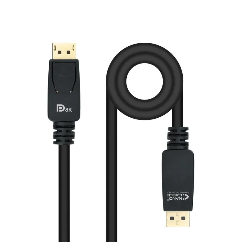 Cavo Nanocable DisplayPort 1.4 Maschio/Maschio Nero 3 m - immagine 1