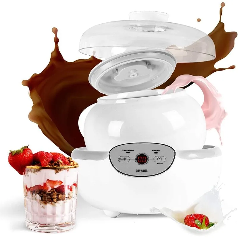 Yogurtiera Duronic YM1 1,5L 20W Timer Digitale Ciotola Ceramica - immagine 1