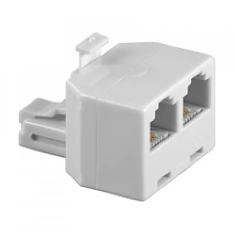 Splitter Goobay RJ11 per telefonia Bianco - immagine 1