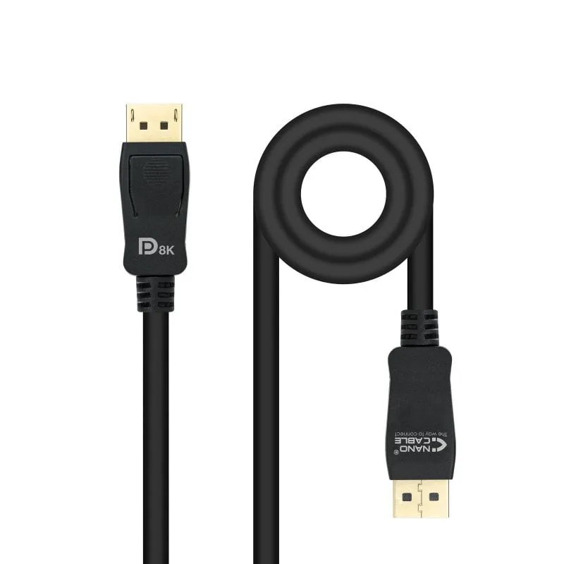 Cavo Nanocable DisplayPort 1.4 Maschio/Maschio Nero 1 m - immagine 1