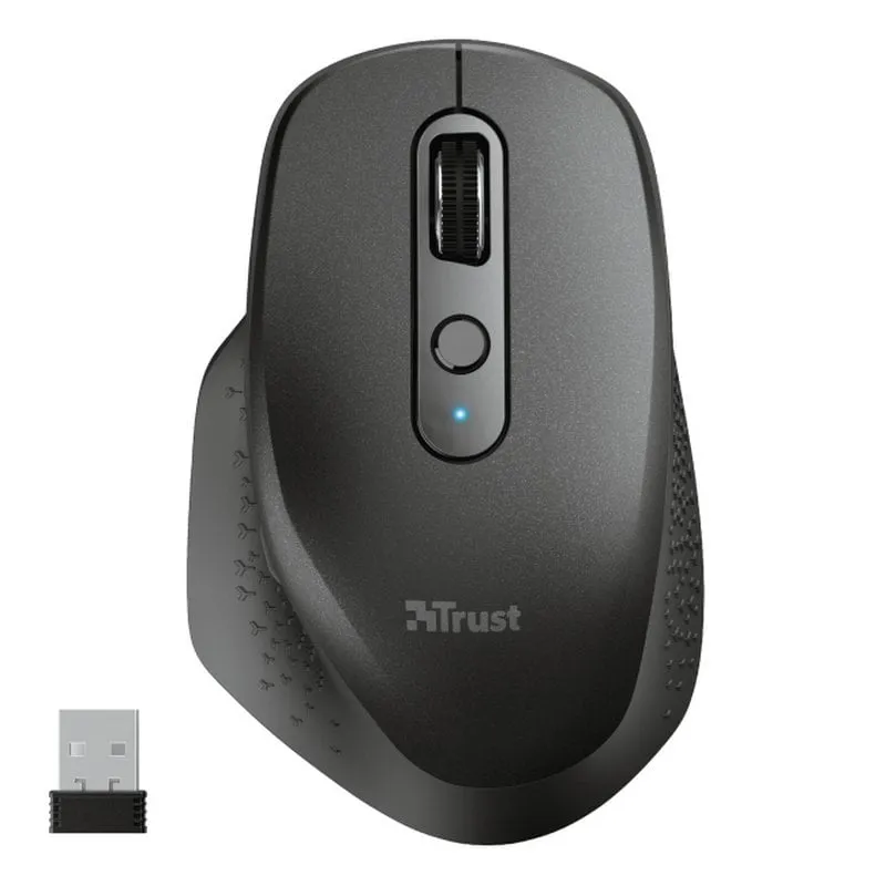 Mouse ottico wireless Trust Ozaa 2400 DPI nero - immagine 1