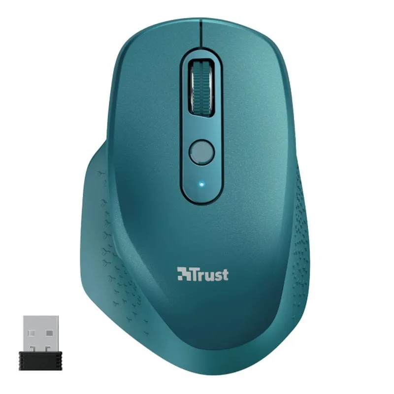 Mouse ottico wireless Trust Ozaa 2400 DPI blu - immagine 1