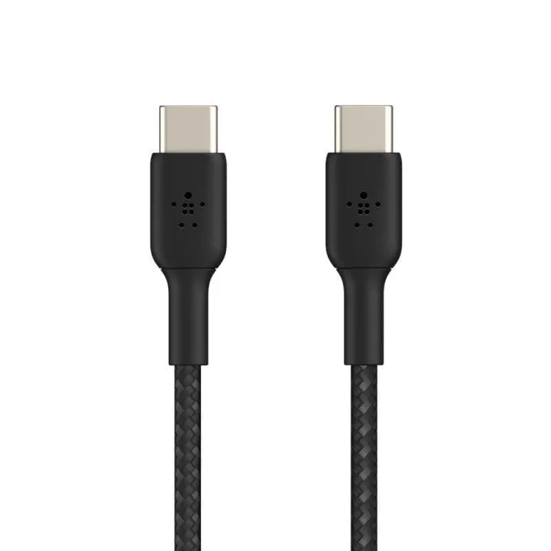 Cavo USB-C a USB-C Belkin Boost Charge Intrecciato 1m Nero - immagine 1