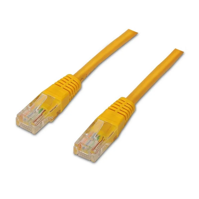 Cavo di rete Aisens RJ45 Cat.6 UTP 0,5 m Giallo - immagine 1