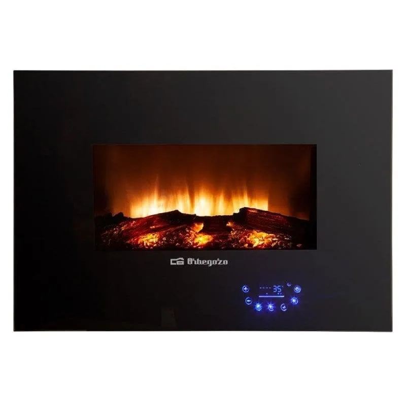 Caminetto elettrico Orbegozo CM 8000 1800W da Parete con Telecomando e Programmatore Settimanale - immagine 1