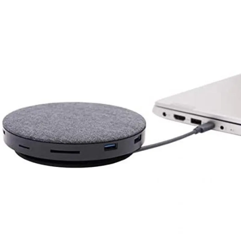 Adattatore SilverHT Logan USB-C 11 in 1 + caricabatterie Qi - immagine 1