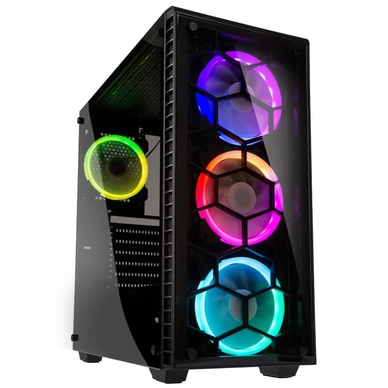 Osservatorio Kolink RGB Vetro temperato USB 3.0 Nero - immagine 1