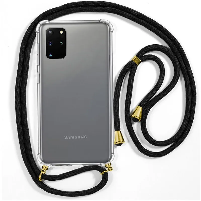 Fantastica custodia nera con cavo liscio per Samsung Galaxy S20 Plus - immagine 1