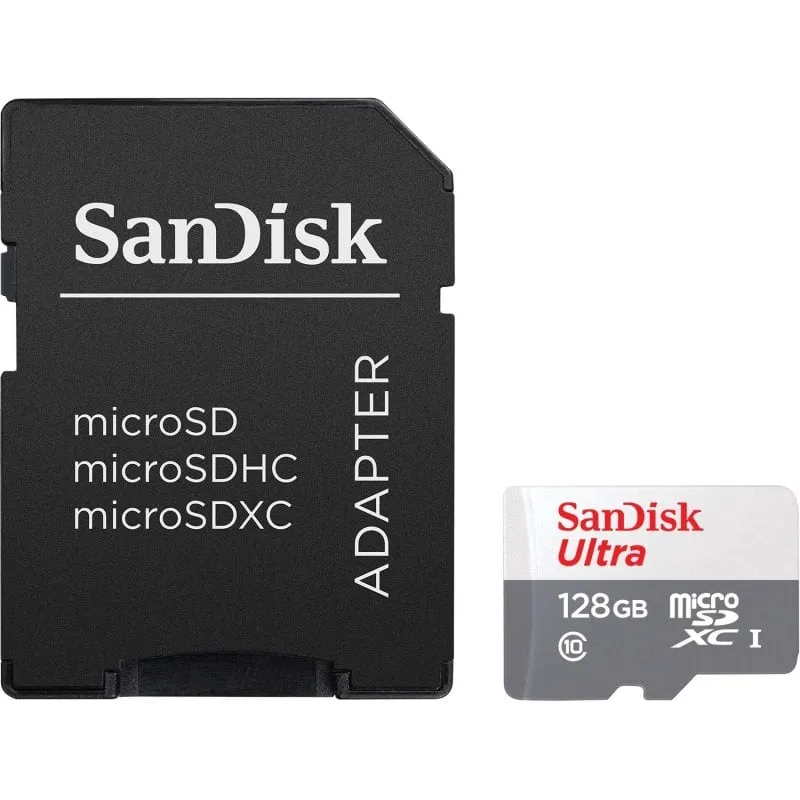 Sandisk Ultra MicroSDXC 128GB Classe 10 UHS-I + adattatore - immagine 1