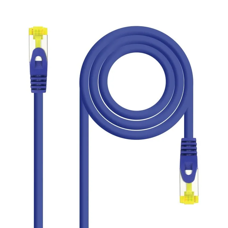 Cavo di rete Nanocable S/FTP RJ45 LSZH Cat.6A 0,5 m Blu - immagine 1