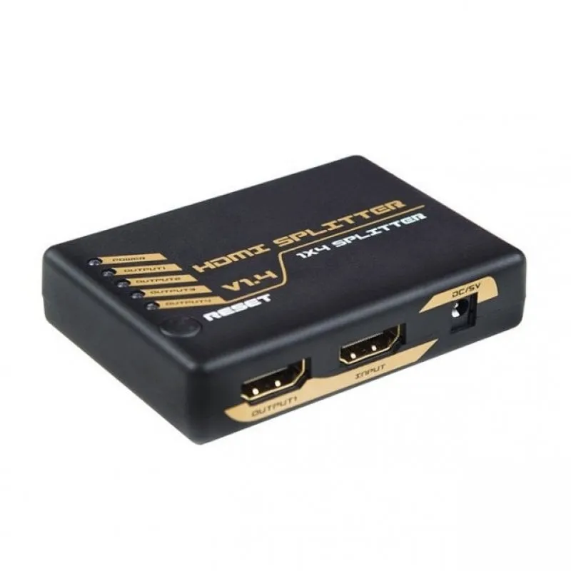DCU Tecnologic Mini 4 porte HDMI Splitter 4K - immagine 1