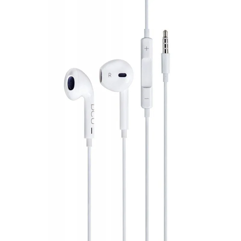 Cuffie stereo DCU Tecnologic bianche - immagine 1