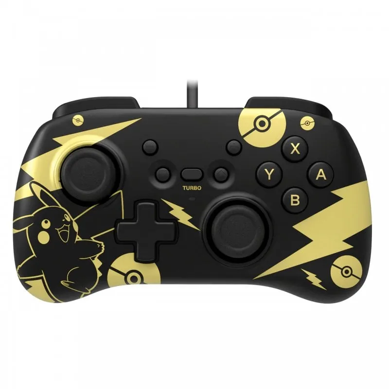 Hori Horipad Mini Pikachu Nero e Oro per Nintendo Switch - immagine 1