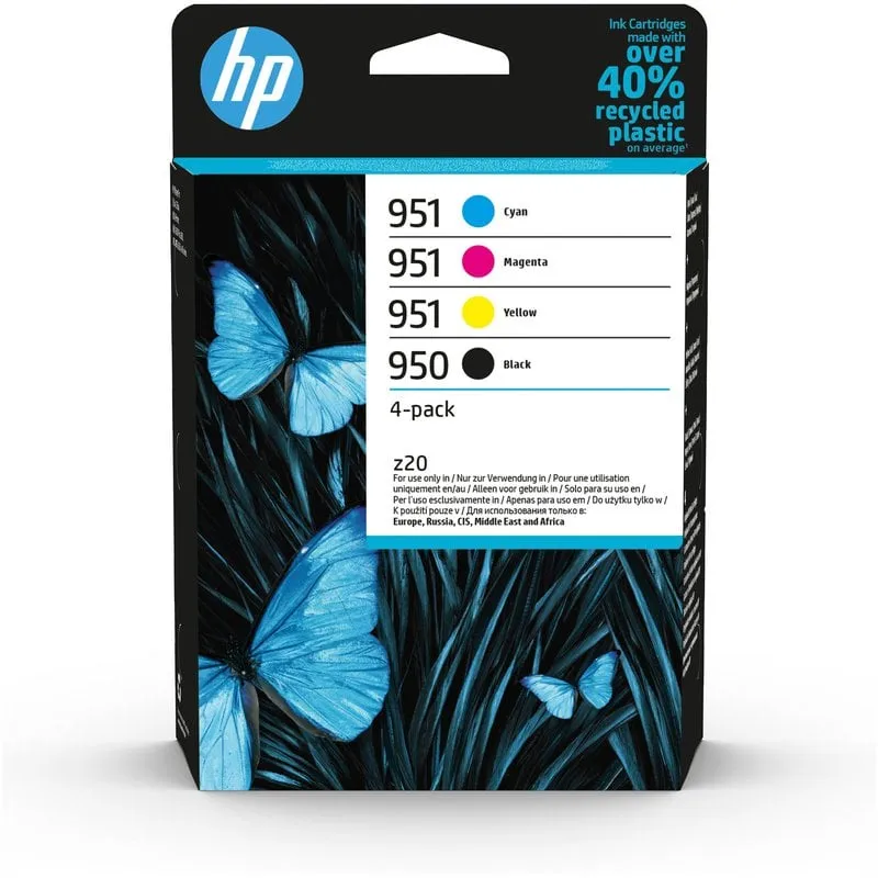 HP Confezione da 4 cartucce di inchiostro originali 950/951, nero, ciano, magenta, giallo - immagine 1
