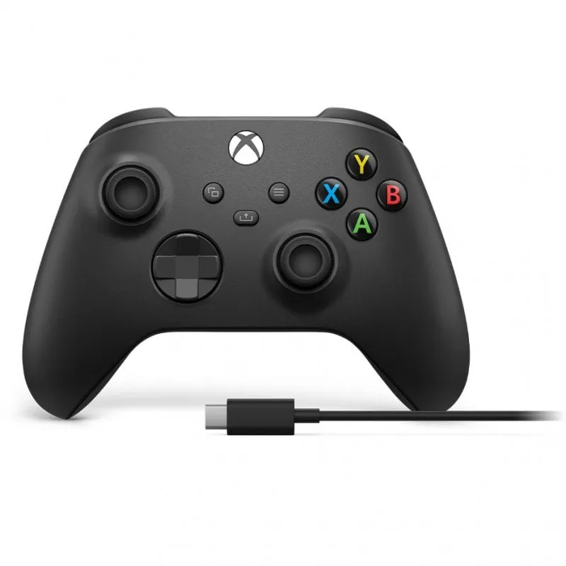 Microsoft Xbox Wireless Controller + USB-C Cable Nero Gamepad Analogico/Digitale PC, Xbox One, Xbox One S, Xbox One X, Xbox Series S, Xbox Series X - immagine 1