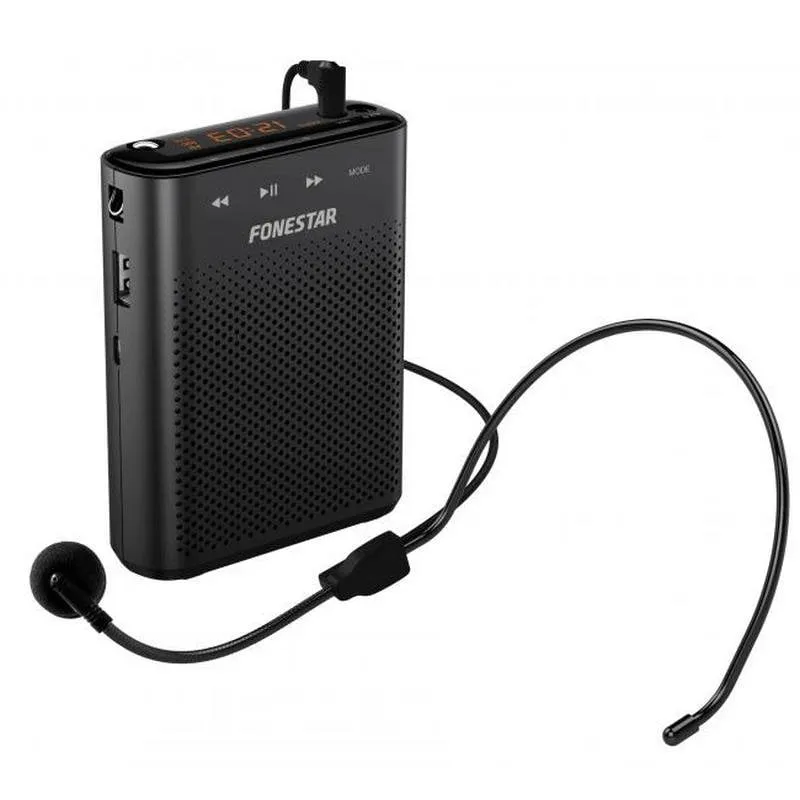 Fonestar ALTA-VOZ-30 Amplificatore vocale portatile USB/MicroSD/MP3 Nero - immagine 1