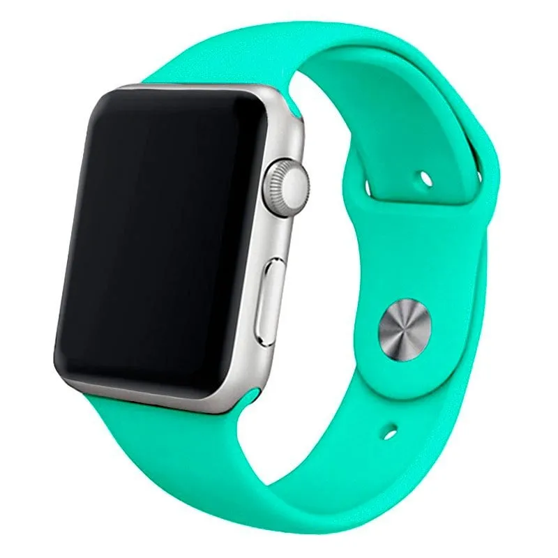 Cinturino in caucciù alla menta fresca per Apple Watch Watch 38/40 mm Serie 1/2/3/4/5/6/SE - immagine 1