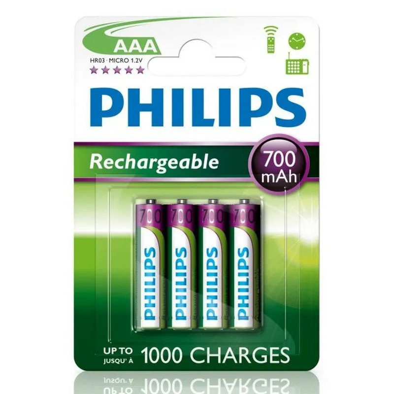 Philips Rechargeables Batteria R03B4A70/10 - immagine 1