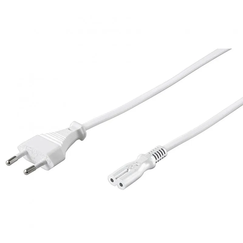 Cavo di alimentazione Goobay IEC-320/C7 1,8 m Bianco - immagine 1