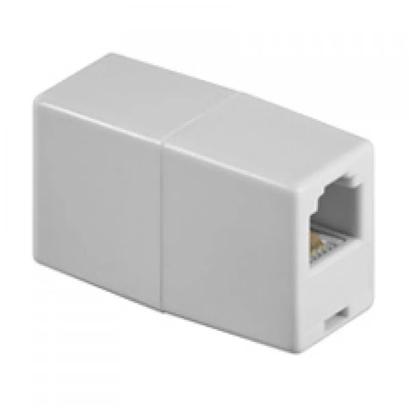 Goobay Splice RJ11 Femmina/Femmina Bianco - immagine 1